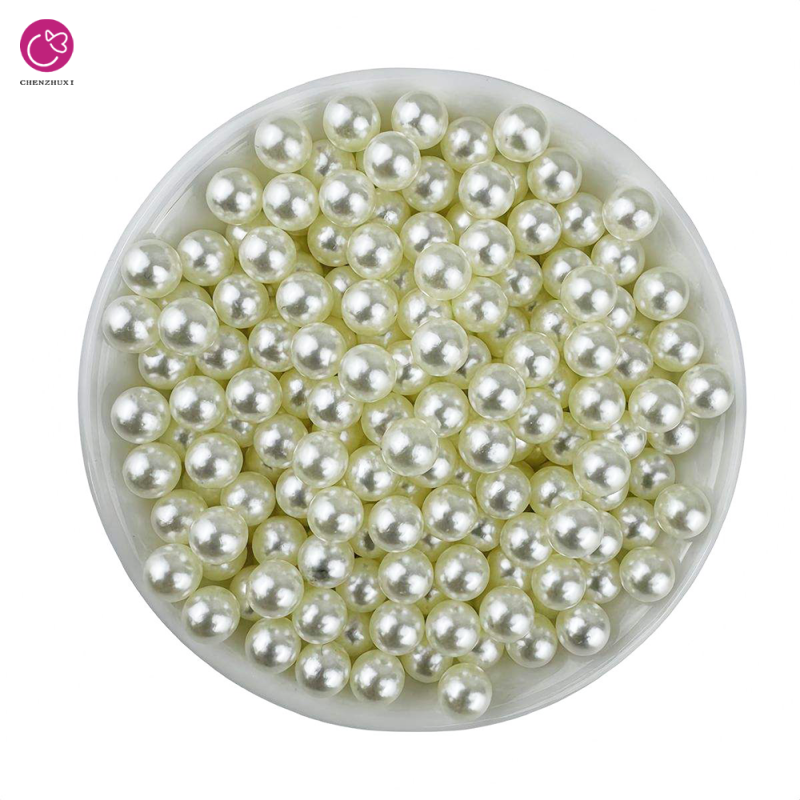 ABS Imitation Pearl 3-20mm No Hole Beads Handmade Beaded Bracelet Necklace DIY Jewelry Accessories Rhinestones Product Type