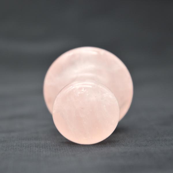 2024 Body Custom Massage Pink Rose Quartz Mushroom Gua Sha Stone Massage Tool with Polished Appearance