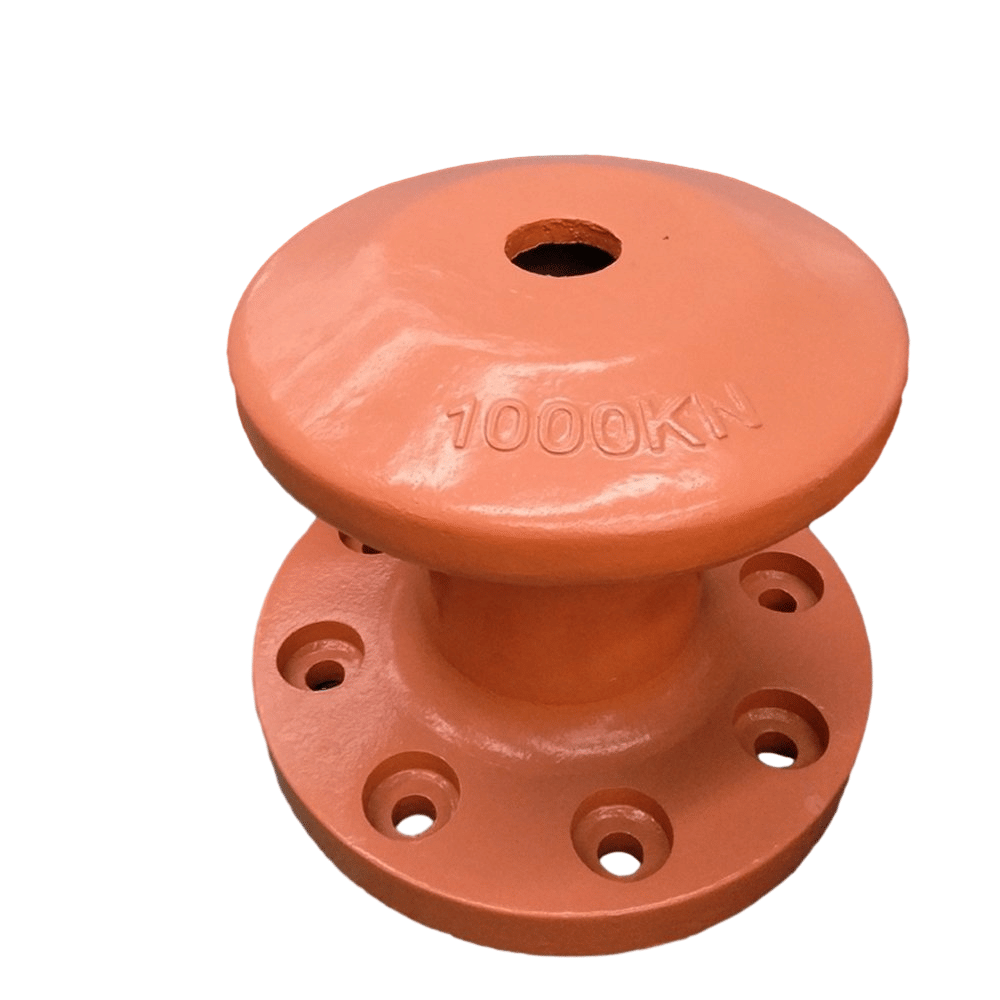 Marine Steel Equipment Deck Tee Harbor Chock Iron Casting Fixed Deck Port Cleat