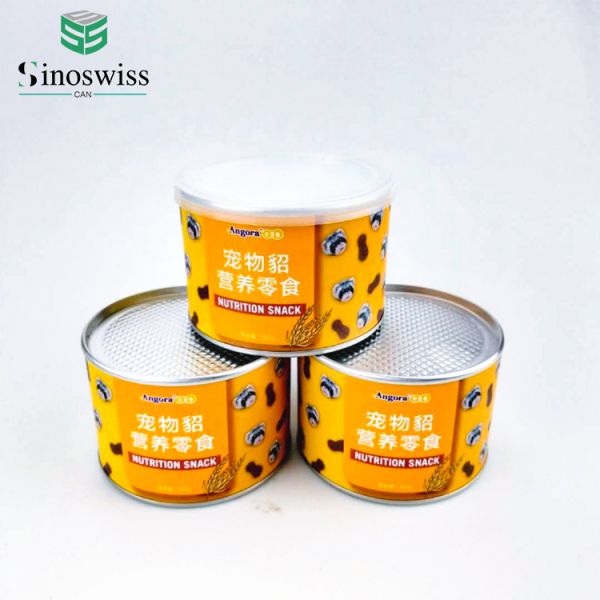 OEM Printing Aluminum Foil Composite Cans Cylinder Kraft Tube Packaging For Pet Food