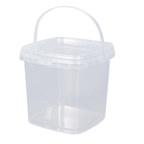 Transparent Plastic Round Custom Printed Ice Cream Candy Cookie Bucket With Lid for Milk