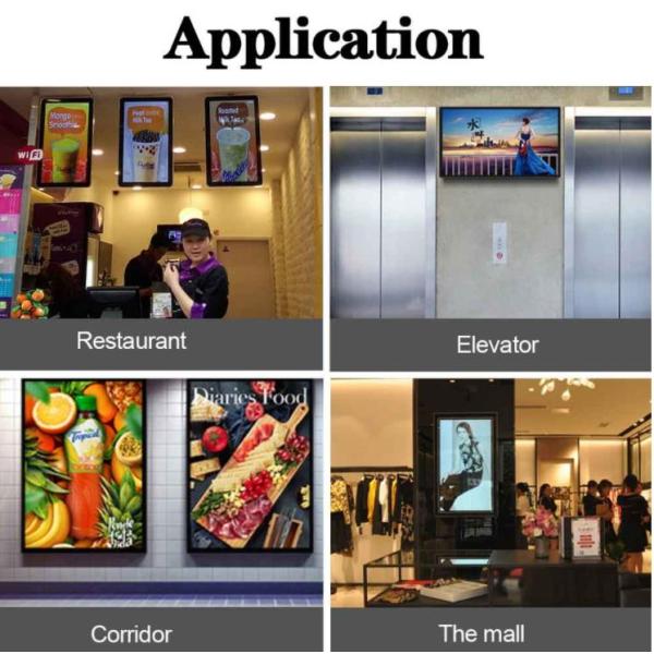 32 43 стена андроида 49 дюймов крытая установили киоск Lcd касания рекламируя Signage цифров
