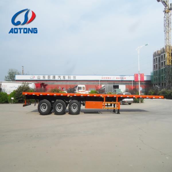 Trailer Truck 3 Axle 40FT Flatbed Container Flat Bed Trailer 