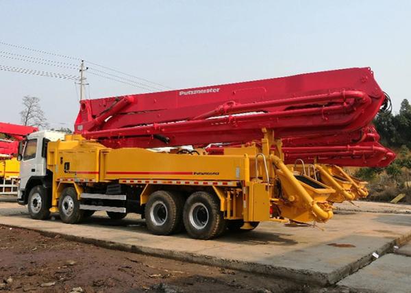 Poder diesel caminhão usado de Volvo do crescimento do caminhão 42m Putzmeister da bomba concreta