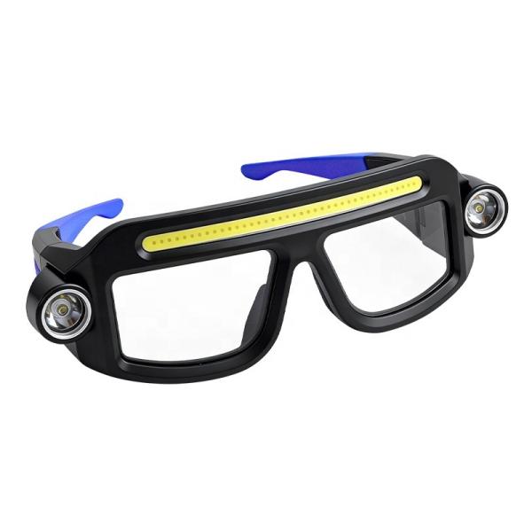 Multifunctional Glasses Light USB Charging Warning Compact Portable Hanging Ear Headlight Outdoor Hiking Lighting Headlight