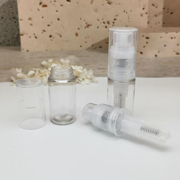 14ml 18ml 25ml PET Plastic Dry Powder Spray Bottle For Talcum Nails Glitters Dust Tattoo Pigment