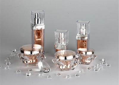 The inner gallbladder gold cover transparent material PMMA Empty Makeup Containers