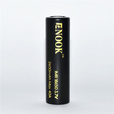 Enook taxa de descarga alta 18650 bateria globo enook 18650 2600mAh 40A 18650 bateria de íons de lítio