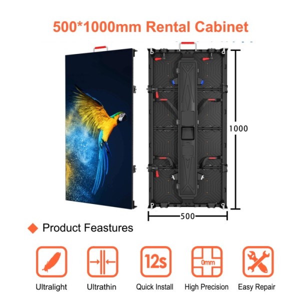 LED Lamp P3.91 LED Display Indoor / Outdoor Wall Mounted LED Screen 3840hz refresh rate