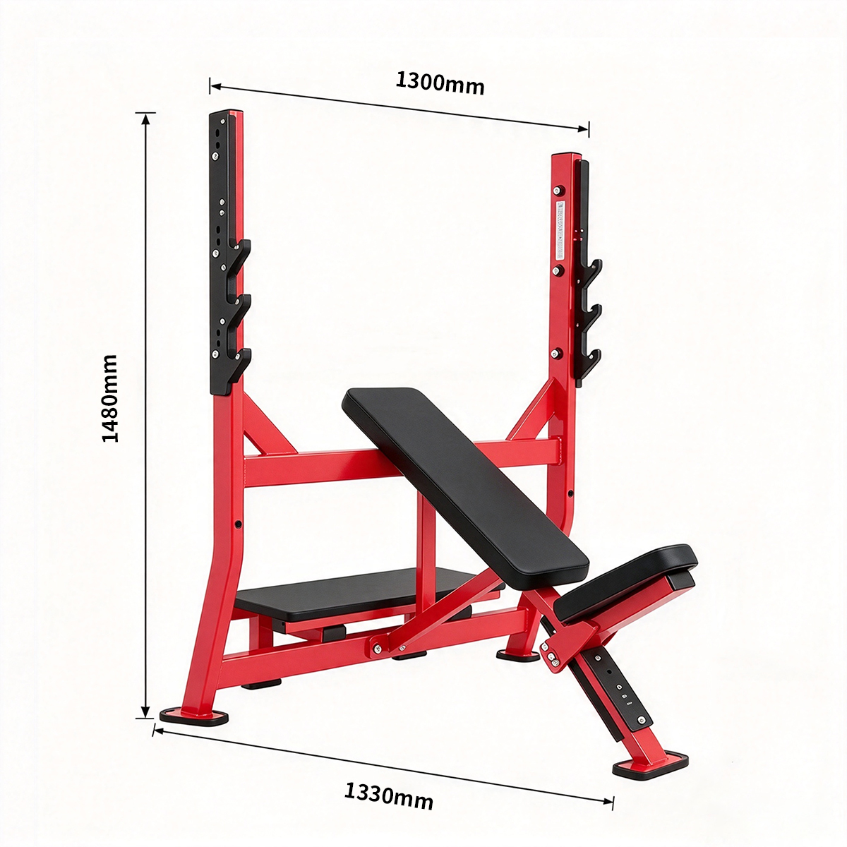 Olympic Decline Press Steel Plate Loaded Chest Machine for Lower Chest Gym Training