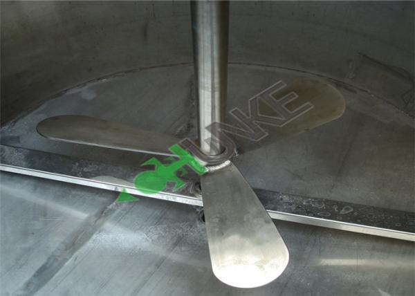 Dairy Milk Oil RO Water Storage Tank Stainless Steel with Mixer Agitator