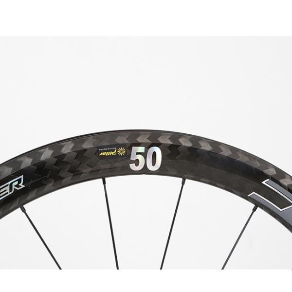 12K Rim Carbon Road Bike Wheelset 25mm Width High Strength Lightweight