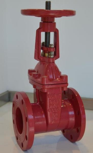 OS&Y Ductile Iron  Carbon Stainless Steel DIN F4 Resilient non-rising Stem Sluice Gate Valve