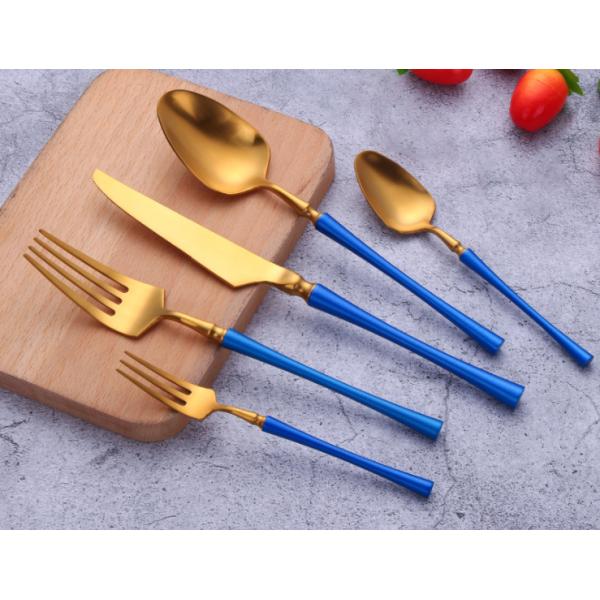 High Quality 18/8 Stainless Steel Flatware/Cutlery/Silverware Set/Dinnerware Blue Color
