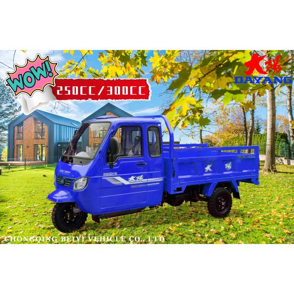 Моторизованные трехколесные велосипеды с грузовым ящиком Размер 2,4 * 1,35 м и максимальная скорость ≥ 70 км / ч Идеально