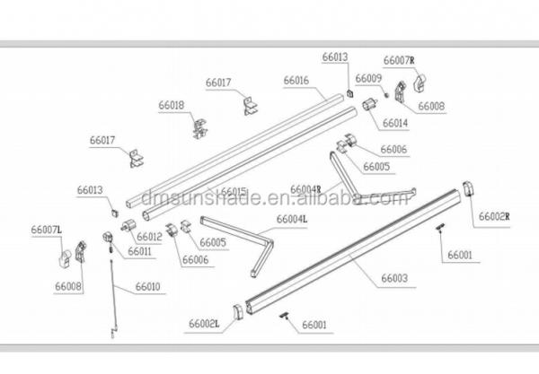 China Canopy wholesale factory, electric folding arm Heavy-duty retractable awnings