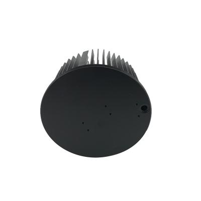 LED Round Extruded Aluminum Heatsink , Round Heat Sink Extrusion Machined Metal Parts