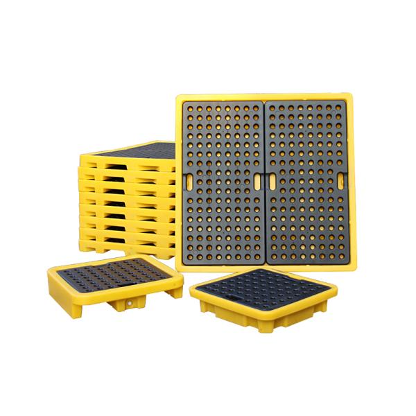 CE 4 Drums Spill Containment Pallet HDPE Secondary Containment Polyethylene Spill Pallets