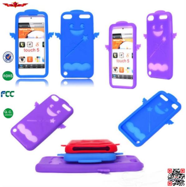 Hot Selling 100% Quality Guaranteed Angel Silicone Cover Cases For Ipod Touch 5 Colorful