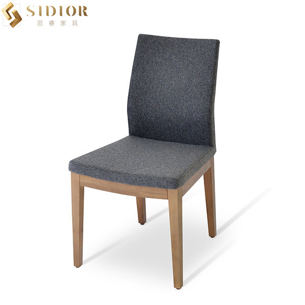 Modern Armless Outdoor Dining Chairs Solid Wood upholstered 48cm length