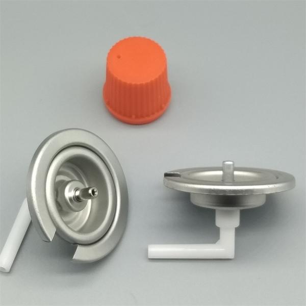 Válvula dispensadora de aerosoles de grado médico para aerosoles nasales estériles con carcasa antimicrobiana