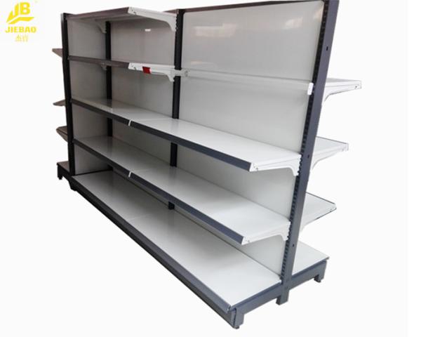 0.5mm Thickness Pegboard Supermarket Steel Racks Base Foot Welded With Columns