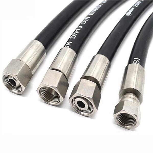 R1 R2 4SP 4SH steel wire braided Hydraulic rubber hose assembly