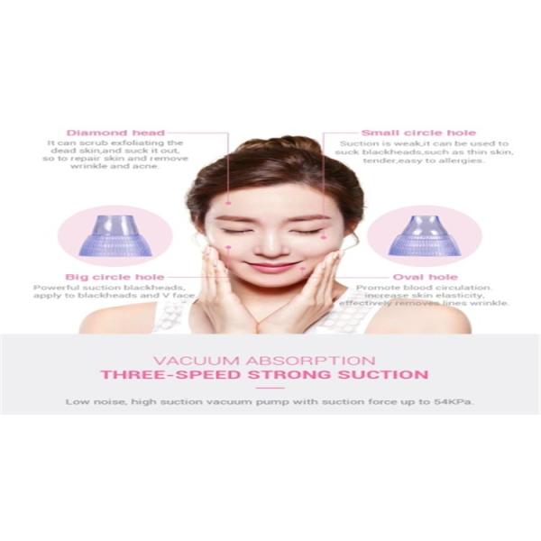 Pink Electric Blackhead Remover Machine Acne Vacuum Pores Cleaner ABS Material