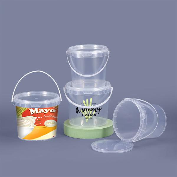 Halloween Coffee Popcorn Candy Storage Container Mini Plastic Bucket with Supplied Logo