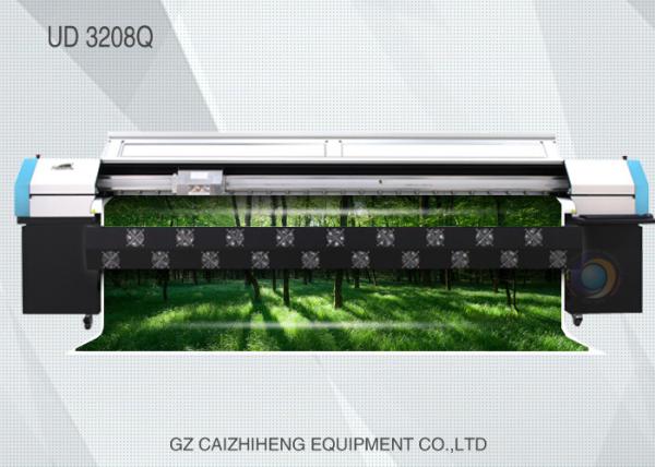 Large Format Digital Solvent Printer , Challenger 3208Q Digital Printing Machine For Fabric