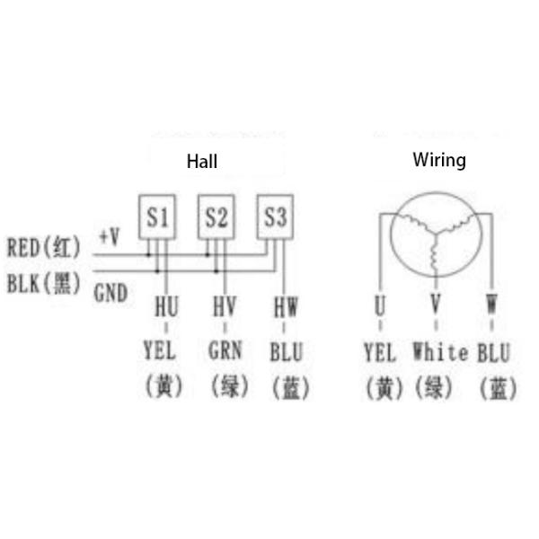 High Torque BLDC Motor 10.8-3.1A 80mm 48V 3000RPM 4500RPM