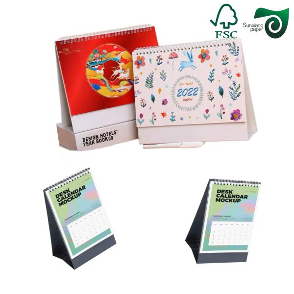 250g 300g Carton d'art revêtu de deux côtés fini mat pour les calendriers FSC