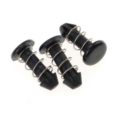 Computer Black plastic Nylon Spring Rivets With Metal Spring