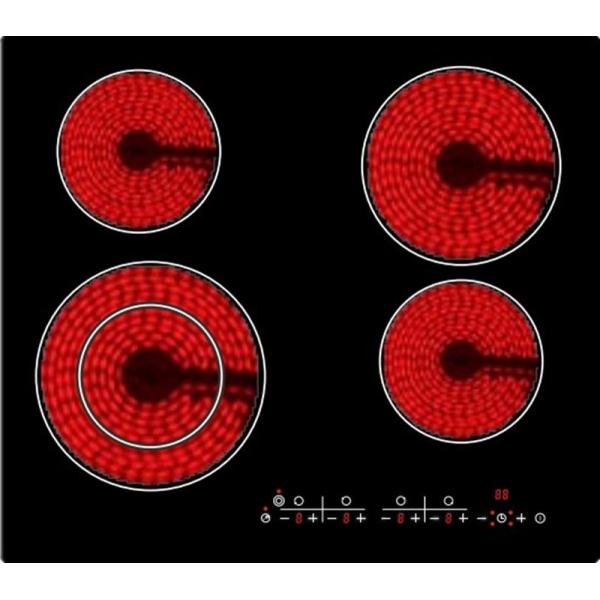 Smooth Micro Crystal Glass 270VAC 4 Burner Electric Cooktop