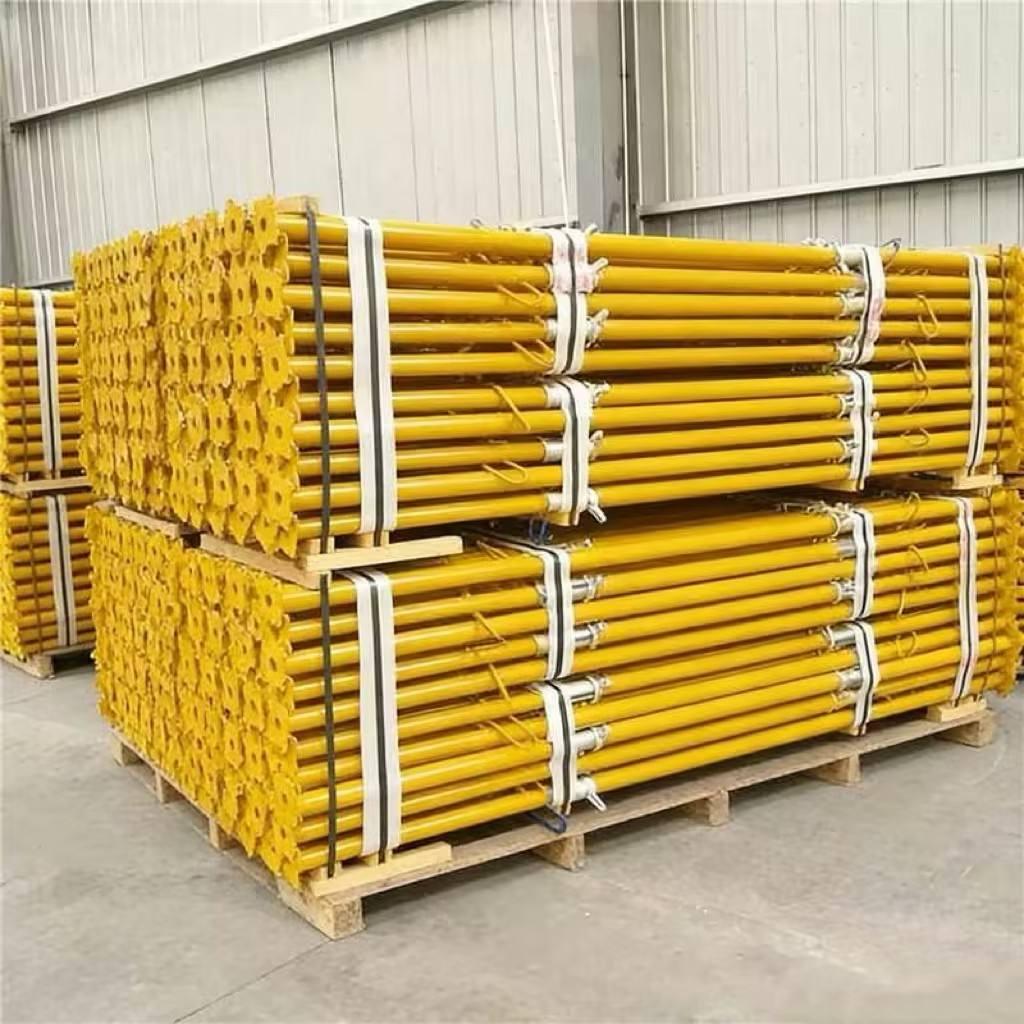 Adjustable Steel Prop with 500 kg Weight Capacity Secure Hook Locking System and External Thread Wing Nut Adjustment for Concrete Formwork