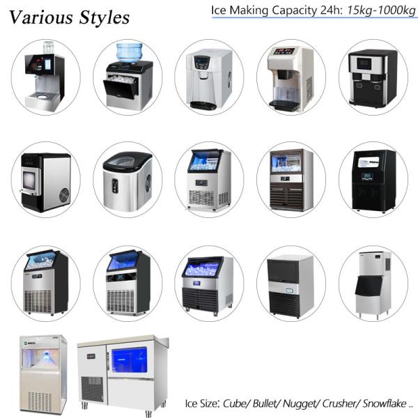 Stainless Steel Ice Cube Maker 100kg Ice Output/24 Hours Perfect for Restaurant or Home 670x670x910 mm