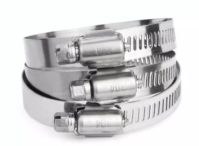 China Wholesale Price 304 316 Stainless Steel Hose Clamp Custom American Type 1 4 Inch