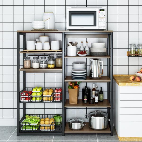 4 Tier Removable Kitchen Storage Rack , Anti Rust Kitchen Plate Rack Shelf