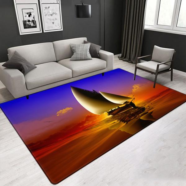 Best quality Customized size office carpet living room area rug landscape pattern Factory direct sale