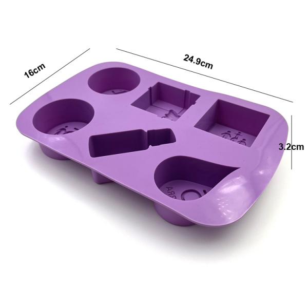 Reusable Nontoxic Custom Soap Molds , Tasteless Silicone Molds For Soap Making