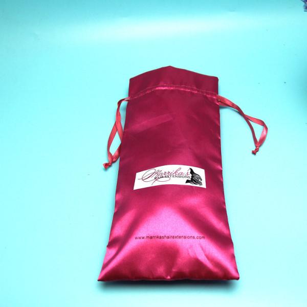 Satin Hair Extension Storage Bag , Small Size Jewellery Packaging Pouch