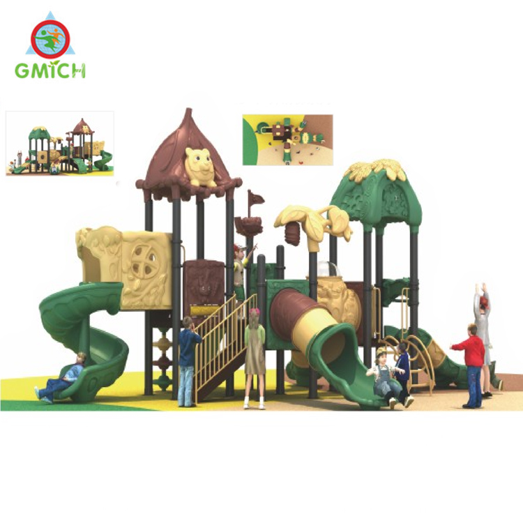 Outdoor New Design Children Plastic Slide Sets Attractive Outside Park Play Equipment Amusement Toys for Kids