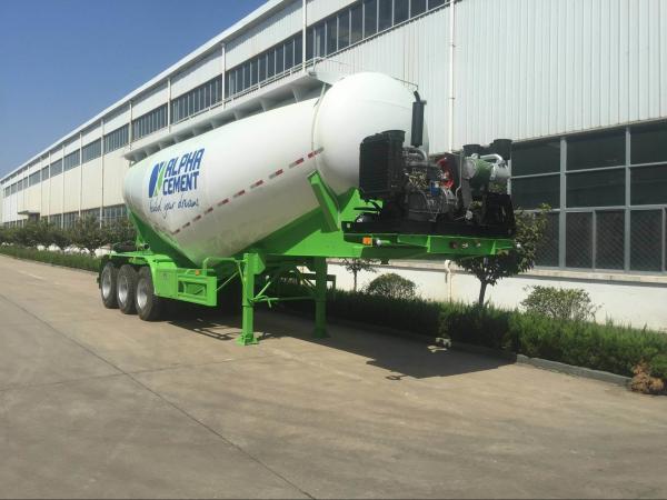 ABS Anti-lock Braking System Steel Flour Powder Tank Semi Trailer for Bulk Transport