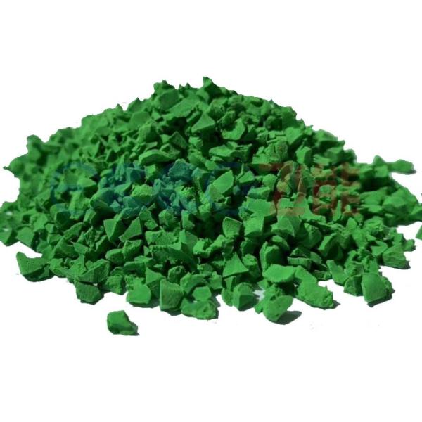 Зерна салатового цвета резиновые