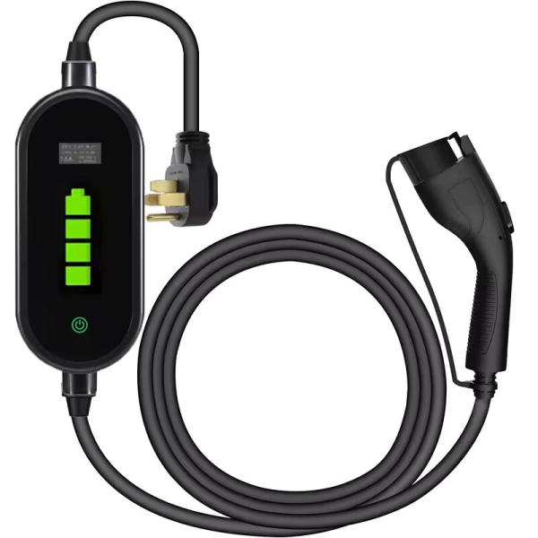 3.5KW 9.6KW chargeur portable de batterie de voiture électrique 16A 40A EVSE Sae J1772 Type 1