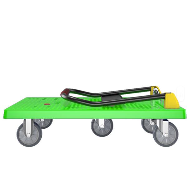 High Load Warehouse Transport Trolley 600kg  500KG Capacity Foldable Four Wheel Platform Customizable OEM Support