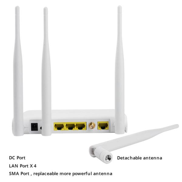 Локальные сети модема CPE маршрутизатора 300Mbps беспроводные Wifi антенны 4G LTE кота 4 FDD TDD отделяемые болезненные