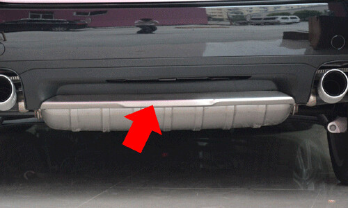 Protection de pare-chocs avant et arrière en acier inoxydable pour Porsche Cayenne 2011 - 2014