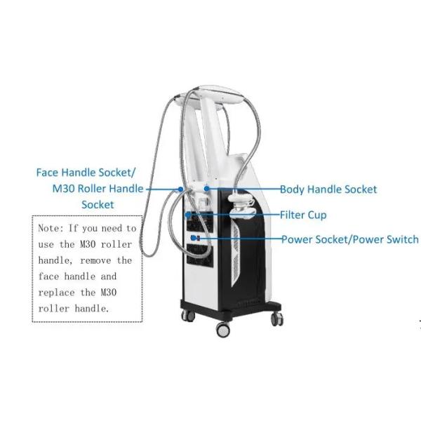 2 в 1  уменьшая прибор уменьшения целлюлита ролика вакуума лазера машины