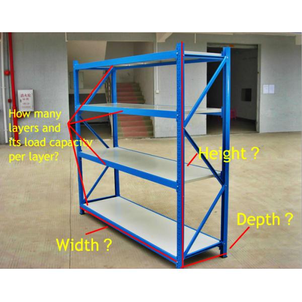 Warehouse Storage Long Span Racking For Industrial Small Parts Handling